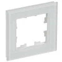 Ramă pentru priză și întrerupătoar IEK BR-M12-G-31-K01 White / 1