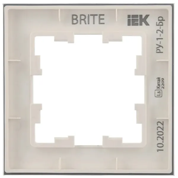 Ramă pentru priză și întrerupătoar IEK BR-M12-G-31-K01 White / 1 photo 2 Ramă pentru priză și întrerupătoar IEK BR-M12-G-31-K01 White / 1 photo 2