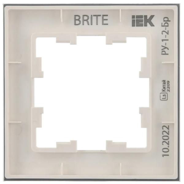Ramă pentru priză și întrerupătoar IEK BR-M12-G-31-K01 White / 1 photo 2 Ramă pentru priză și întrerupătoar IEK BR-M12-G-31-K01 White / 1 photo 2