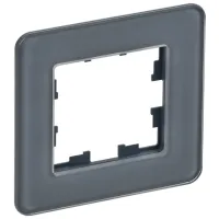 Ramă pentru priză și întrerupătoar IEK BR-M12-G-41-K53 Graphite / 1