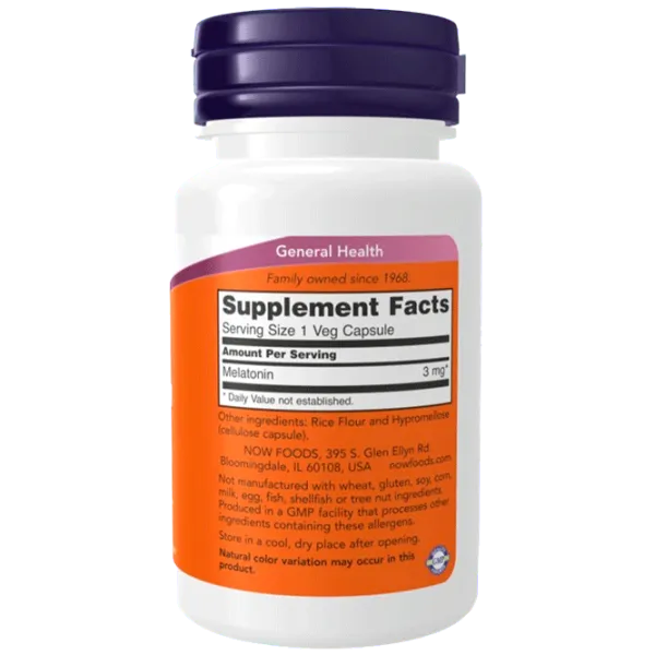 Vitamine și minerale Now Foods MELATONIN (733739032553) 60 photo 2 Vitamine și minerale Now Foods MELATONIN (733739032553) 60 photo 2