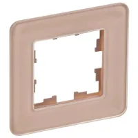 Ramă pentru priză și întrerupătoar IEK BR-M12-G-41-K97 Pink / 1