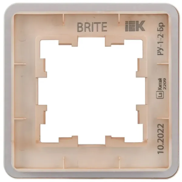 Рамка для розетки и выключателя IEK BR-M12-G-41-K97 Розовый / 1 photo 2 Рамка для розетки и выключателя IEK BR-M12-G-41-K97 Розовый / 1 photo 2