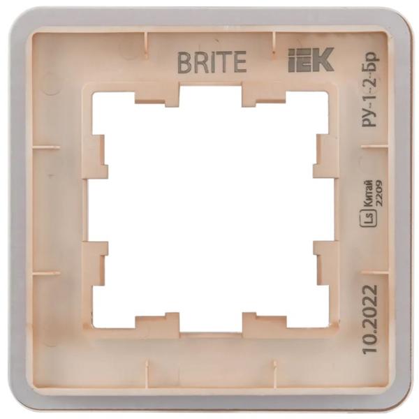 Рамка для розетки и выключателя IEK BR-M12-G-41-K97 Розовый / 1 photo 2 Рамка для розетки и выключателя IEK BR-M12-G-41-K97 Розовый / 1 photo 2