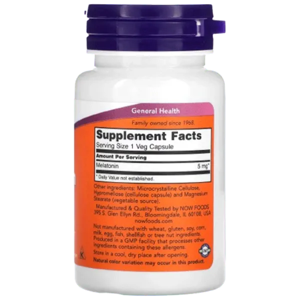 Vitamine și minerale Now Foods MELATONIN (733739035554) 60 photo 2 Vitamine și minerale Now Foods MELATONIN (733739035554) 60 photo 2