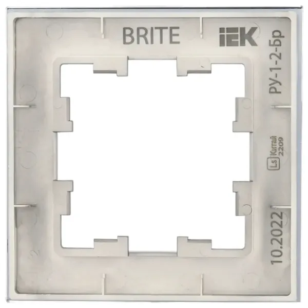 Ramă pentru priză și întrerupătoar IEK BR-M12-G-31-K35 Marengo / 1 photo 2 Ramă pentru priză și întrerupătoar IEK BR-M12-G-31-K35 Marengo / 1 photo 2