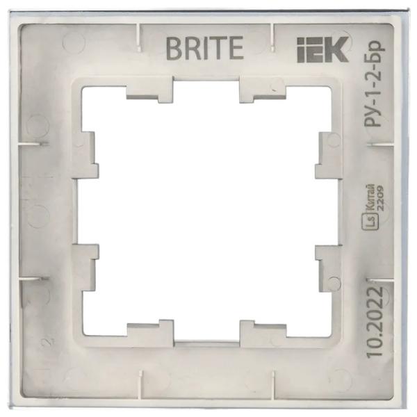 Ramă pentru priză și întrerupătoar IEK BR-M12-G-31-K35 Marengo / 1 photo 2 Ramă pentru priză și întrerupătoar IEK BR-M12-G-31-K35 Marengo / 1 photo 2