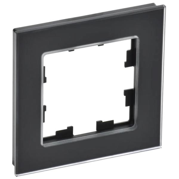 Ramă pentru priză și întrerupătoar IEK BR-M12-G-31-K02 Black matte / 1 photo 1 Ramă pentru priză și întrerupătoar IEK BR-M12-G-31-K02 Black matte / 1 photo 1