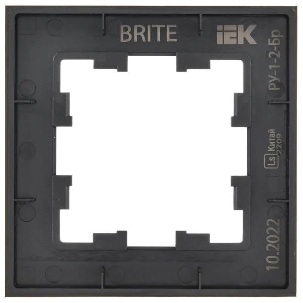 Ramă pentru priză și întrerupătoar IEK BR-M12-G-31-K02 Black matte / 1 photo 2 Ramă pentru priză și întrerupătoar IEK BR-M12-G-31-K02 Black matte / 1 photo 2