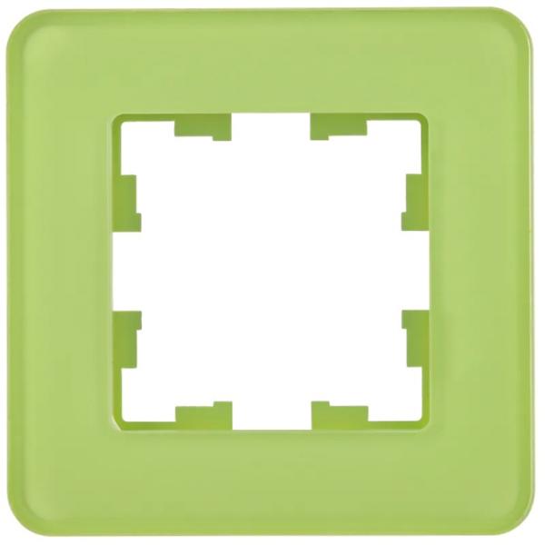 Ramă pentru priză și întrerupătoar IEK (BR-M12-G-41-K06 Green / 1 photo 1 Ramă pentru priză și întrerupătoar IEK (BR-M12-G-41-K06 Green / 1 photo 1