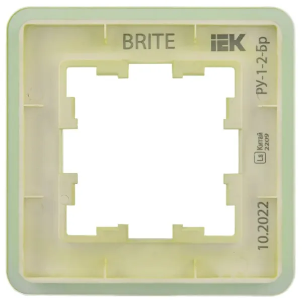 Ramă pentru priză și întrerupătoar IEK (BR-M12-G-41-K06 Green / 1 photo 2 Ramă pentru priză și întrerupătoar IEK (BR-M12-G-41-K06 Green / 1 photo 2