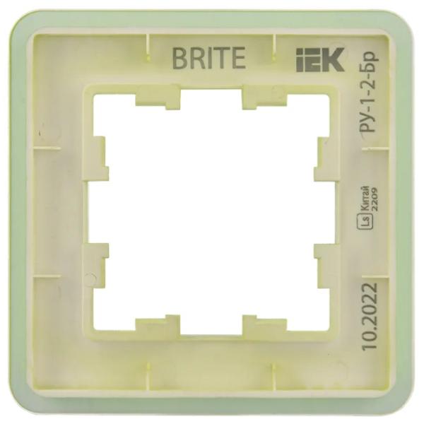Ramă pentru priză și întrerupătoar IEK (BR-M12-G-41-K06 Green / 1 photo 2 Ramă pentru priză și întrerupătoar IEK (BR-M12-G-41-K06 Green / 1 photo 2