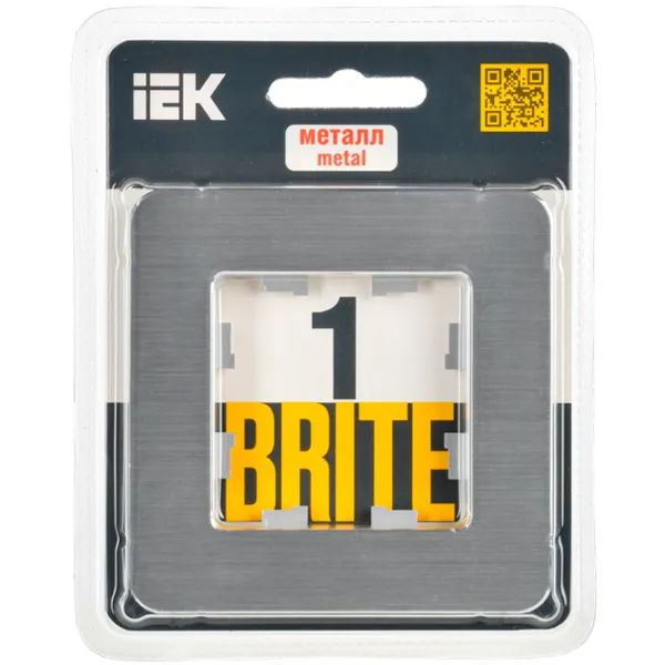 Ramă pentru priză și întrerupătoar IEK BR-M12-M-21-K47 Silver / 1 photo 2 Ramă pentru priză și întrerupătoar IEK BR-M12-M-21-K47 Silver / 1 photo 2
