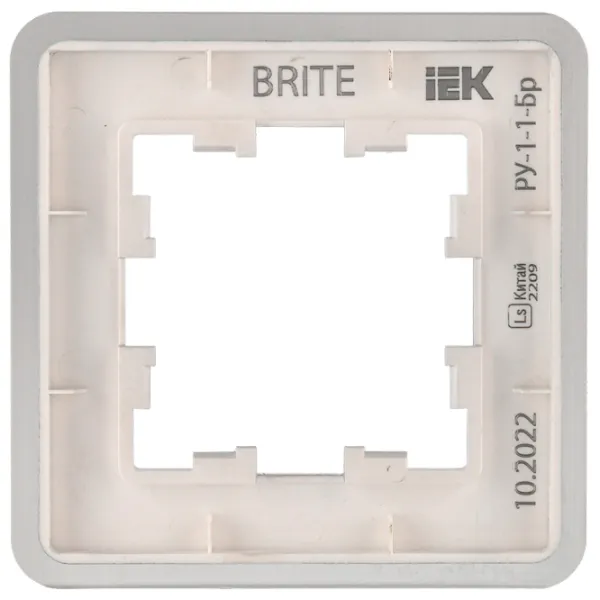 Ramă pentru priză și întrerupătoar IEK BR-M12-M-21-K47 Silver / 1 photo 6 Ramă pentru priză și întrerupătoar IEK BR-M12-M-21-K47 Silver / 1 photo 6