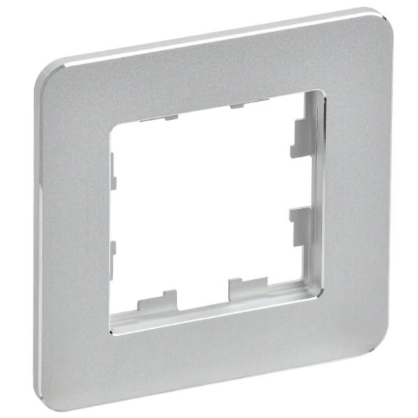 Ramă pentru priză și întrerupătoar IEK BR-M12-M-01-K47 Silver / 1 photo 1 Ramă pentru priză și întrerupătoar IEK BR-M12-M-01-K47 Silver / 1 photo 1
