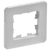 Ramă pentru priză și întrerupătoar IEK BR-M12-M-01-K47 Silver / 1