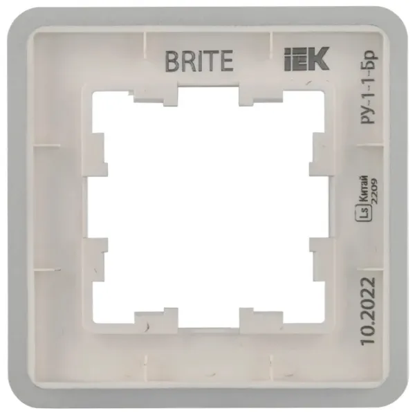 Ramă pentru priză și întrerupătoar IEK BR-M12-M-01-K47 Silver / 1 photo 4 Ramă pentru priză și întrerupătoar IEK BR-M12-M-01-K47 Silver / 1 photo 4