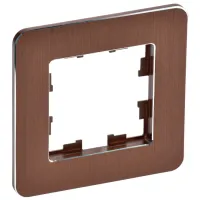 Ramă pentru priză și întrerupătoar IEK BR-M12-M-21-K30 Brown / 1