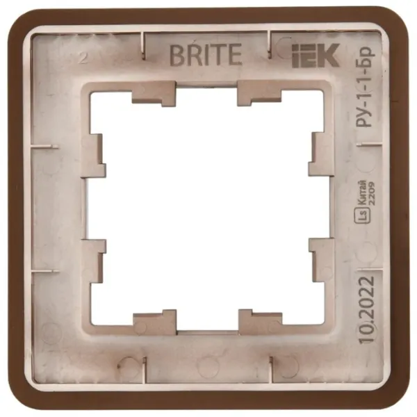 Ramă pentru priză și întrerupătoar IEK BR-M12-M-21-K30 Brown / 1 photo 4 Ramă pentru priză și întrerupătoar IEK BR-M12-M-21-K30 Brown / 1 photo 4