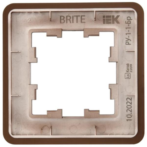 Ramă pentru priză și întrerupătoar IEK BR-M12-M-21-K30 Brown / 1 photo 4 Ramă pentru priză și întrerupătoar IEK BR-M12-M-21-K30 Brown / 1 photo 4