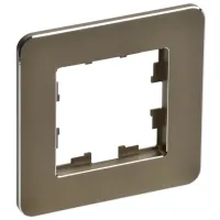 Ramă pentru priză și întrerupătoar IEK BR-M12-M-01-K49 Brown / 1