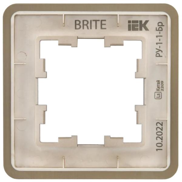Ramă pentru priză și întrerupătoar IEK BR-M12-M-01-K49 Brown / 1 photo 2 Ramă pentru priză și întrerupătoar IEK BR-M12-M-01-K49 Brown / 1 photo 2