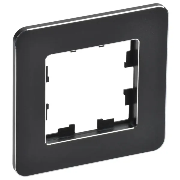 Ramă pentru priză și întrerupătoar IEK BR-M12-M-01-K02 Black / 1 photo 1 Ramă pentru priză și întrerupătoar IEK BR-M12-M-01-K02 Black / 1 photo 1
