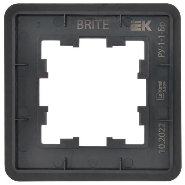 Ramă pentru priză și întrerupătoar IEK BR-M12-M-01-K02 Black / 1 photo 2 Ramă pentru priză și întrerupătoar IEK BR-M12-M-01-K02 Black / 1 photo 2