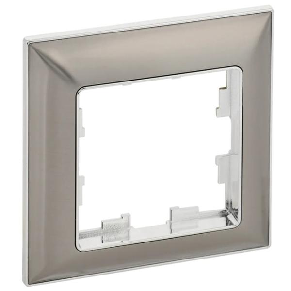 Ramă pentru priză și întrerupătoar IEK BR-M12-12-4-K23 Nickel / 1 photo 1 Ramă pentru priză și întrerupătoar IEK BR-M12-12-4-K23 Nickel / 1 photo 1