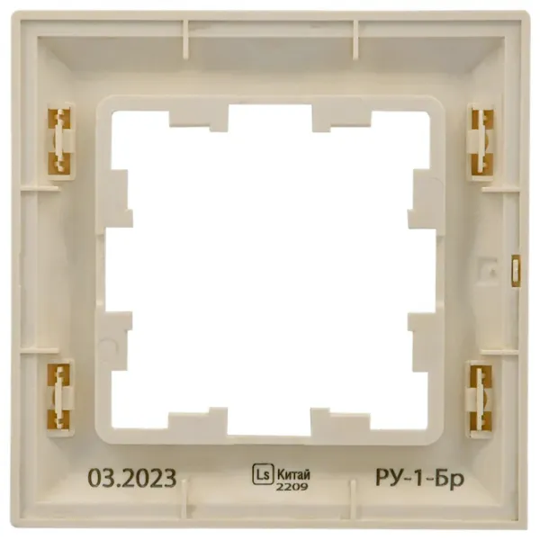 Ramă pentru priză și întrerupătoar IEK BR-M12-12-4-K23 Nickel / 1 photo 2 Ramă pentru priză și întrerupătoar IEK BR-M12-12-4-K23 Nickel / 1 photo 2