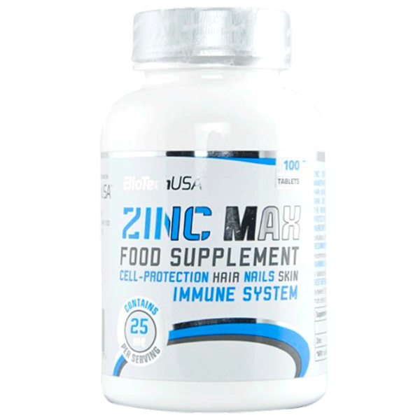 Vitamine și minerale BioTechUSA Zinc MAX (5999076216888) 100 photo 1