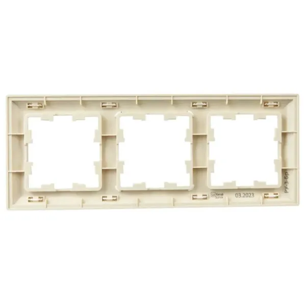 Ramă pentru priză și întrerupătoar IEK BR-M32-12-4-K23 Nickel / 3 photo 2 Ramă pentru priză și întrerupătoar IEK BR-M32-12-4-K23 Nickel / 3 photo 2