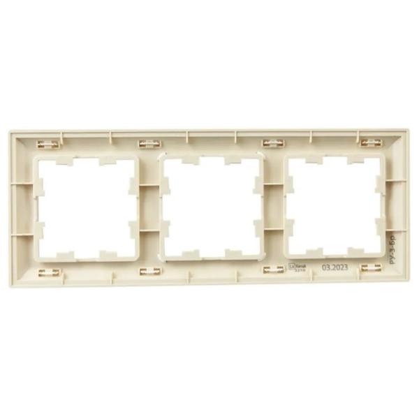 Ramă pentru priză și întrerupătoar IEK BR-M32-12-4-K23 Nickel / 3 photo 2 Ramă pentru priză și întrerupătoar IEK BR-M32-12-4-K23 Nickel / 3 photo 2