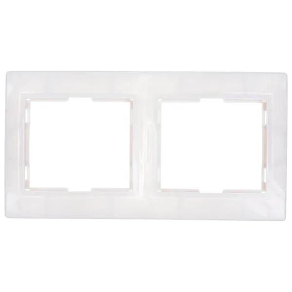 Ramă pentru priză și întrerupătoar IEK EMK20-K01-DM White / 2 photo 1 Ramă pentru priză și întrerupătoar IEK EMK20-K01-DM White / 2 photo 1