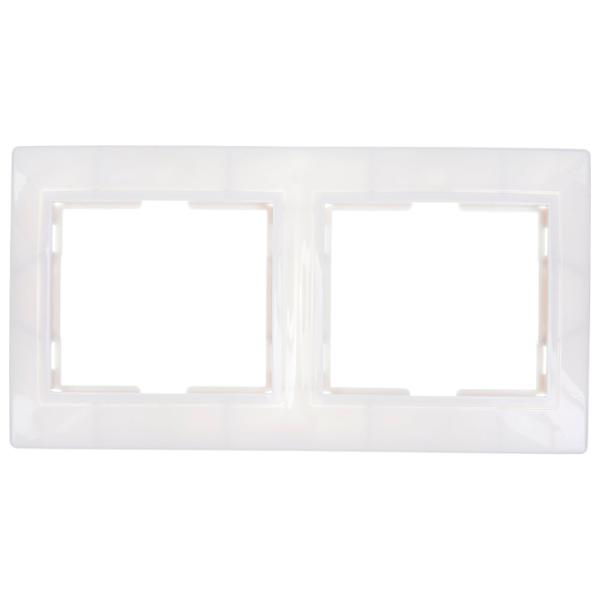 Ramă pentru priză și întrerupătoar IEK EMK20-K01-DM White / 2 photo 1 Ramă pentru priză și întrerupătoar IEK EMK20-K01-DM White / 2 photo 1