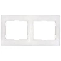 Ramă pentru priză și întrerupătoar IEK EMK20-K01-DM White / 2
