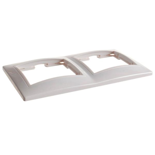 Ramă pentru priză și întrerupătoar IEK EMK20-K01-DM White / 2 photo 3 Ramă pentru priză și întrerupătoar IEK EMK20-K01-DM White / 2 photo 3