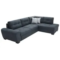 Canapea de colț Montella Lin Monolith 97 Right (5729773) Velur / Graphite