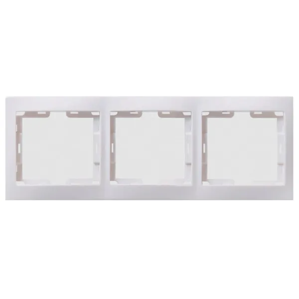 Ramă pentru priză și întrerupătoar IEK EMK30-K01-DM White / 3 photo 3