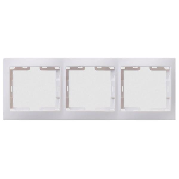 Ramă pentru priză și întrerupătoar IEK EMK30-K01-DM White / 3 photo 3