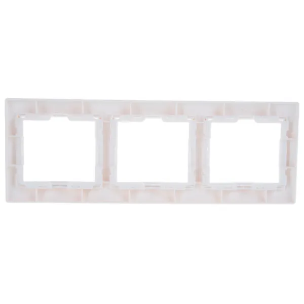 Ramă pentru priză și întrerupătoar IEK EMK30-K01-DM White / 3 photo 5