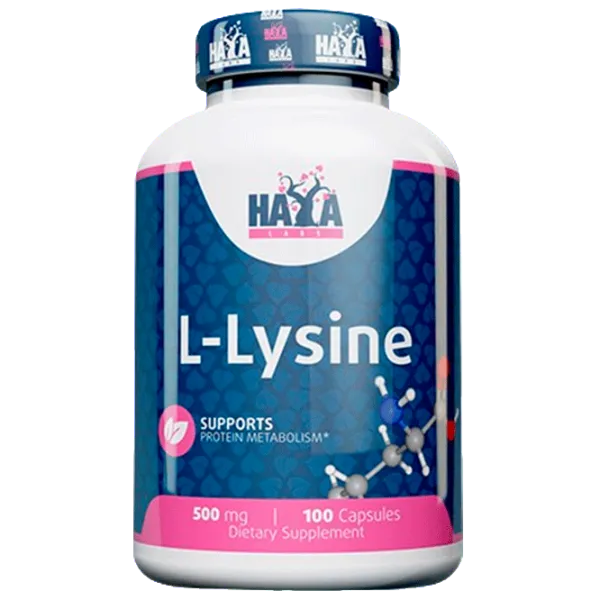 Vitamine și minerale Haya Labs L-Lysine (853809007516) 100 capsule photo 1