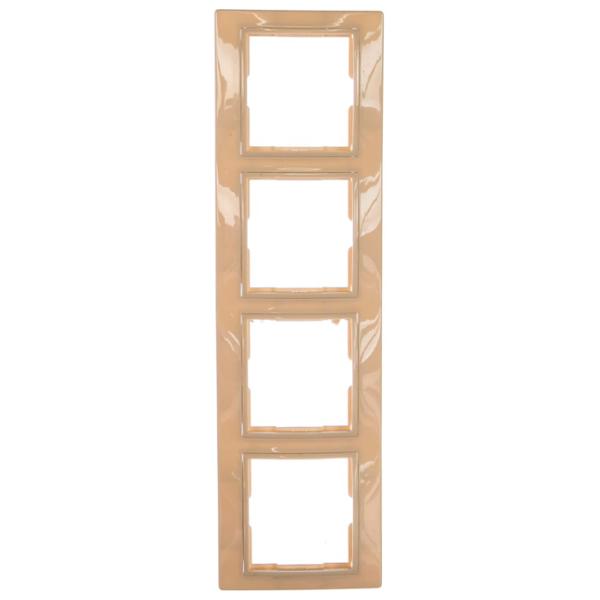 Ramă pentru priză și întrerupătoar IEK MK40-K33-DM Cream / 4 photo 2 Ramă pentru priză și întrerupătoar IEK MK40-K33-DM Cream / 4 photo 2