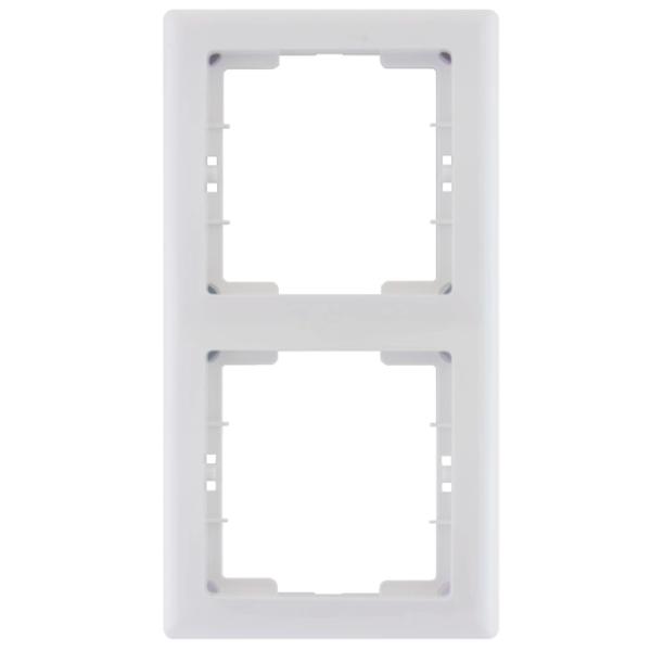 Ramă pentru priză și întrerupătoar IEK EML21-K01-01 White / 2 photo 1 Ramă pentru priză și întrerupătoar IEK EML21-K01-01 White / 2 photo 1