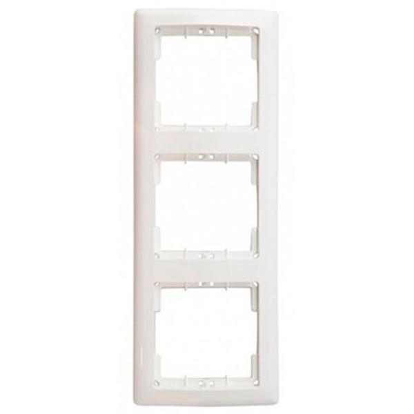 Ramă pentru priză și întrerupătoar IEK EML31-K01-01 White / 3 photo 1 Ramă pentru priză și întrerupătoar IEK EML31-K01-01 White / 3 photo 1