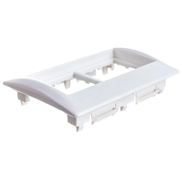 Ramă pentru priză și întrerupătoar IEK CKK-40D-RSU4-075-K01 White / 2 photo 1 Ramă pentru priză și întrerupătoar IEK CKK-40D-RSU4-075-K01 White / 2 photo 1