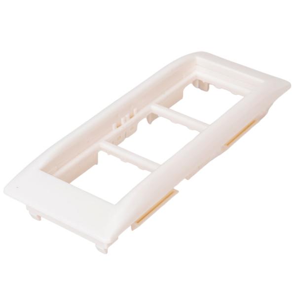 Ramă pentru priză și întrerupătoar IEK CKK-40D-RSU6-060-K01 White / 3 photo 2 Ramă pentru priză și întrerupătoar IEK CKK-40D-RSU6-060-K01 White / 3 photo 2