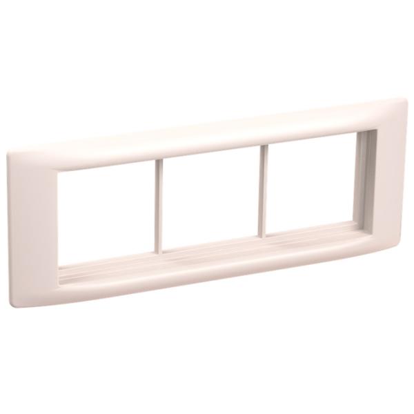 Ramă pentru priză și întrerupătoar IEK CKK-40D-RSU6-060-K01 White / 3 photo 4 Ramă pentru priză și întrerupătoar IEK CKK-40D-RSU6-060-K01 White / 3 photo 4