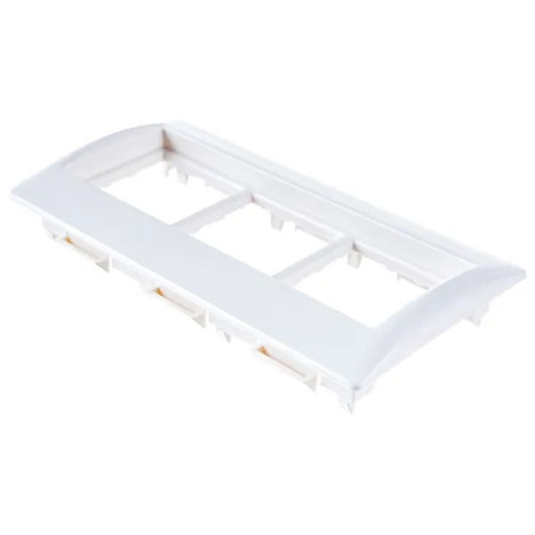 Ramă pentru priză și întrerupătoar IEK CKK-40D-RSU6-075-K01 White / 3 photo 1 Ramă pentru priză și întrerupătoar IEK CKK-40D-RSU6-075-K01 White / 3 photo 1