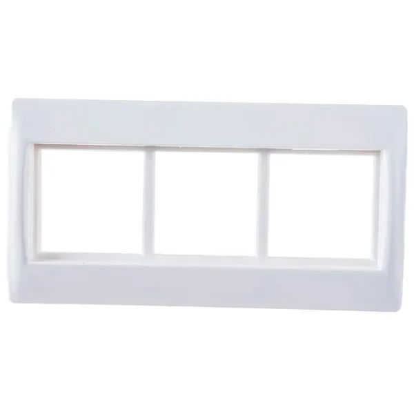 Ramă pentru priză și întrerupătoar IEK CKK-40D-RSU6-075-K01 White / 3 photo 2 Ramă pentru priză și întrerupătoar IEK CKK-40D-RSU6-075-K01 White / 3 photo 2